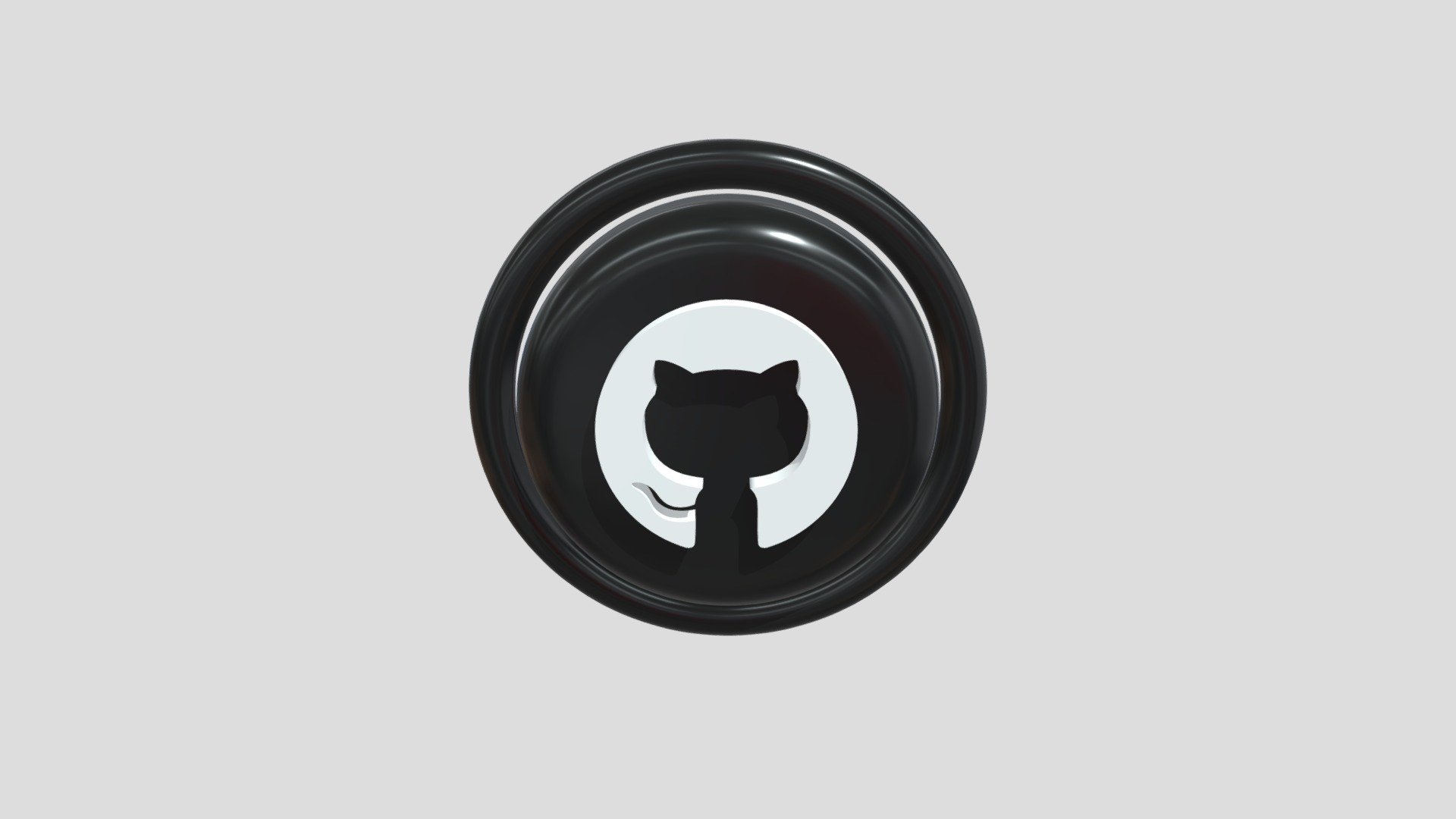 Github 3D logo